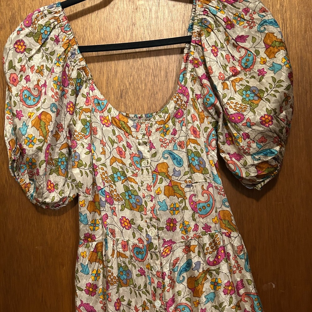 NATURAL LIFE Colorful Floral Print Maxi Dress - Picture 5 of 6